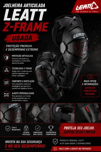 Joelheira Articulada Leatt Z-Frame