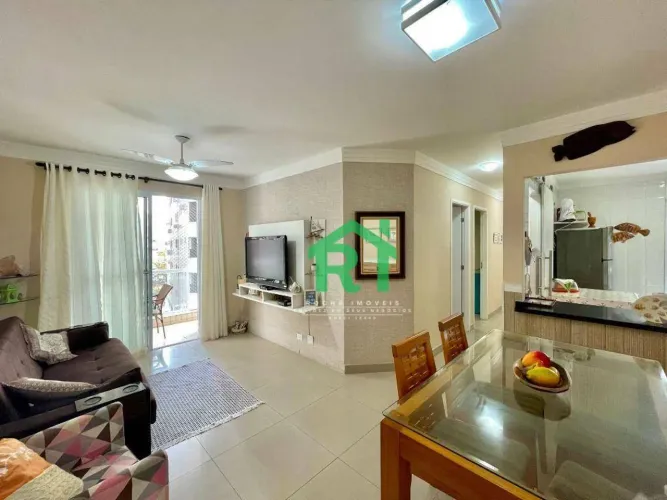 Apartamento Frente Mar, 3 Dormitórios (1 Suíte), 2 Vagas, Lazer, Jardim Astúrias - Guarujá