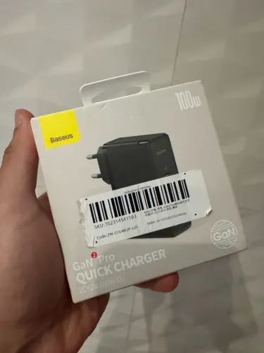 Carregador Baseus 100w novo
