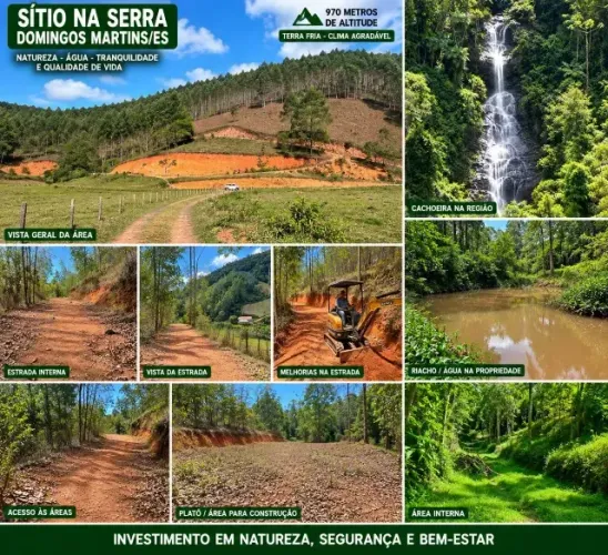 CHÁCARAS COM VISTA CINEMATOGRÁFICA EM DOMINGOS MARTINS - parcelo, troco, pego veículos