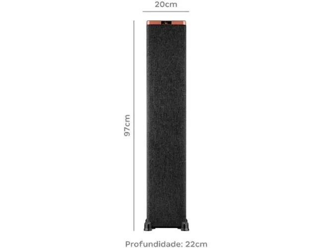Soundbar Bluetooth Gradiente GST107 Cobre Collection 1000W HDMI ARC 3D Preto