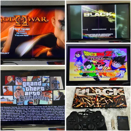 PS2 com 100 jogos (Entrega grátis) 