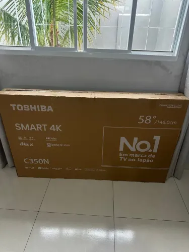Tv smart com tela quebrada 58 polegadas