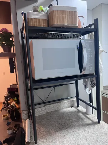 Rack suporte para microondas duas prateleiras