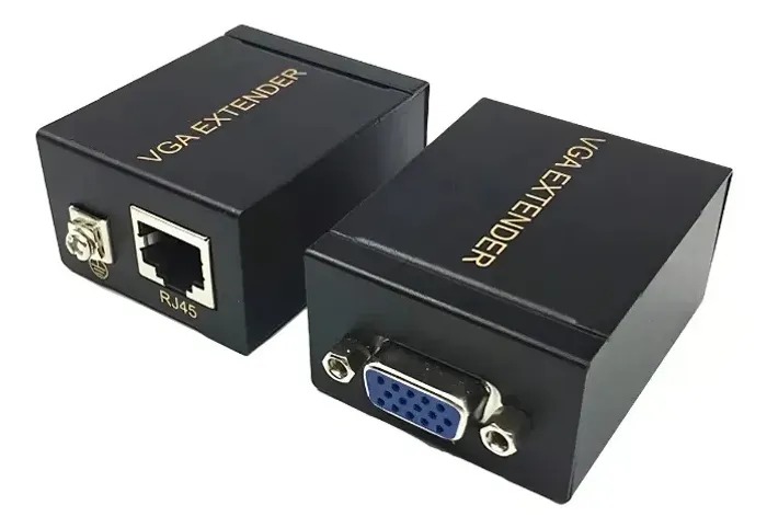 Adaptador Extensor Video VGA via Cabo de Rede Rj45 60m 1080p