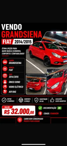 Fiat Grand Siena Attrac. 1.4 EVO F.flex 8V 2015