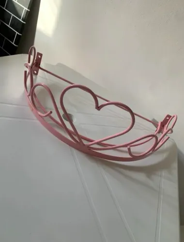 Dossel de Parede Rosa com Mosquiteiro - Completo
