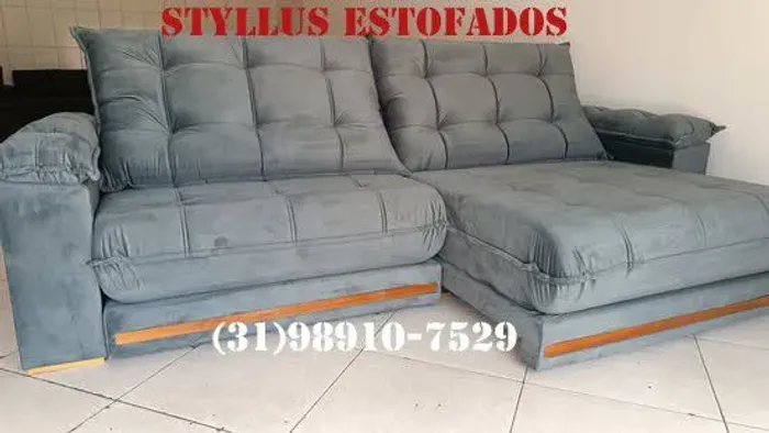 Sofá retrátil com molas ensacadas 