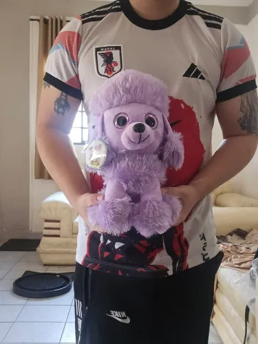 Pelúcia cachorro Poodle Roxo