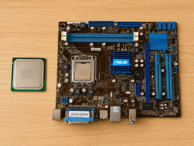 Placa Mãe ASUS Socket 775 com Processador Intel ? Estado Desconhecido