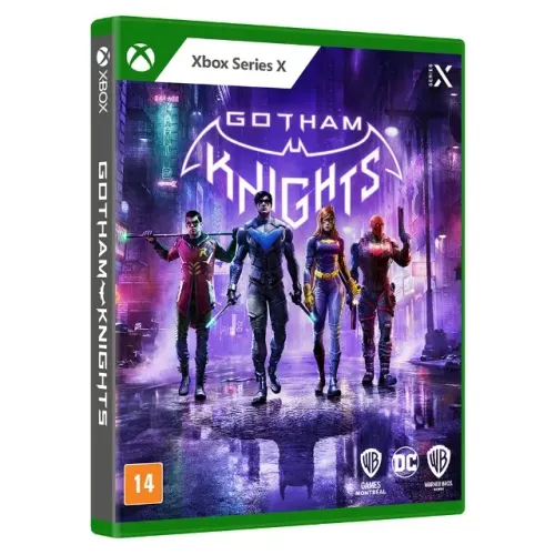 Jogo de XBox Series X - Gotham Knights BR - Standard Edition (Novo - Lacrado) 4 Cards Excl