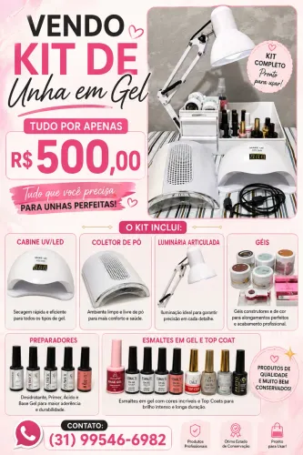 Itens para unha de gel