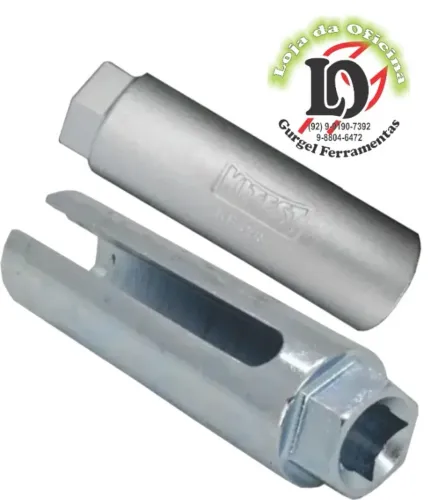 Chave especial soquete 22 mm aberta para retirar sonda lambda - KITEST -KF098