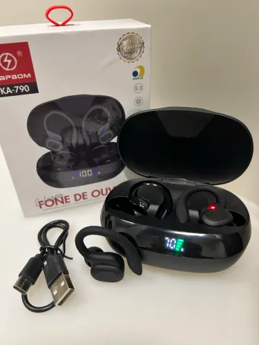 Fone de ouvido Bluetooth carregamento rápido