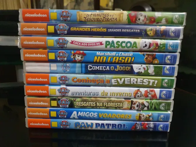 Lote DVD Patrulha Canina Originais com 10 filmes