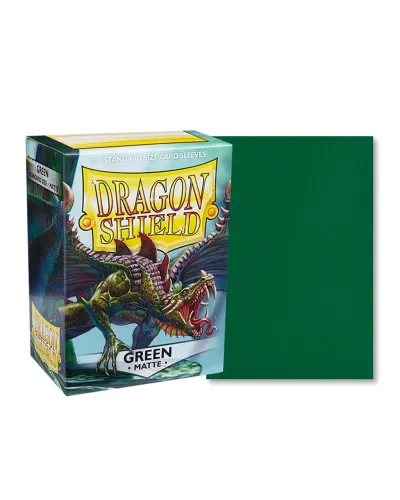Sleeve Dragon Shield Green Matte Importado