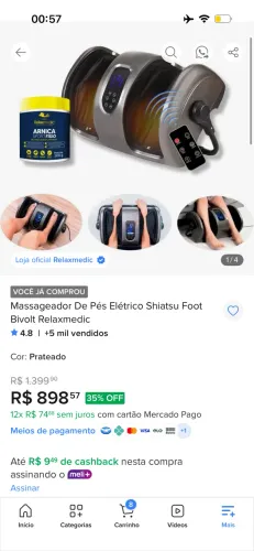 Massageador de pés