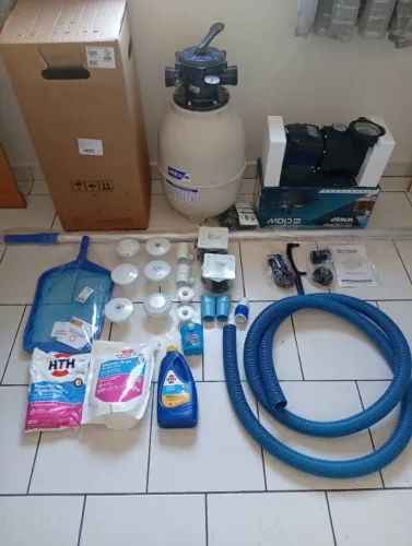 Kit completo para instalação de piscina até 18 mil litros kit com 2 pontos hidro