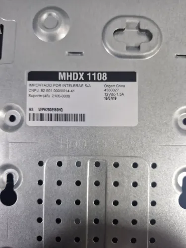 DVR Intelbras Multi HD MHDX 1108 (8 Canais) - Usado / Sem HD