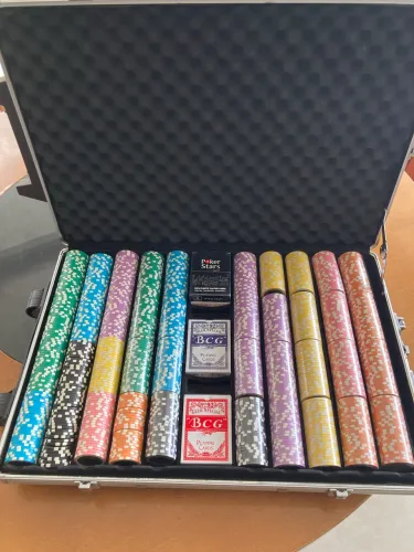 Poker Maleta com 1.000 fichas
