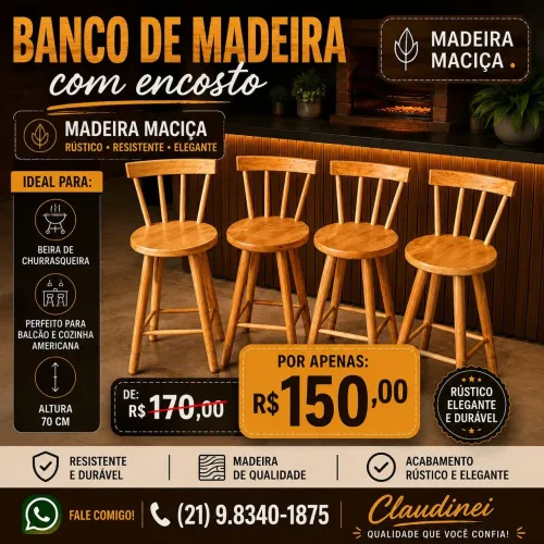 Banco banquinho banqueta tamburete cadeira
