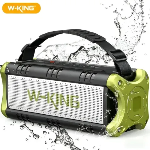 (Novo) Caixa De Som Bluetooth W-king Potente Para Ambiente Externo