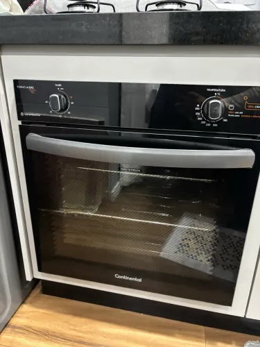Forno de Embutir a Gás Continental 80L com TOPLimpaFácil (OC8GM) 127V ref: *