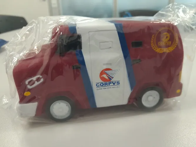 Miniatura Carro Forte CORPVS - Veículo de Transporte de Valores - Item de Coleção