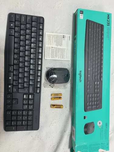 Teclado E Mouse Sem Fio Logitech Mk235 Wireless Keyboard