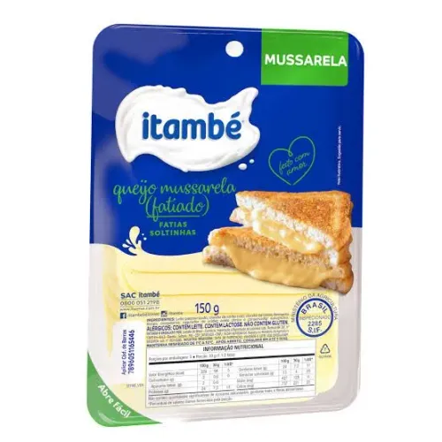 Mussarela Itambé fatiada 150gr