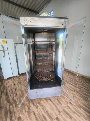 Maquina de assar frango giratória boa e barato