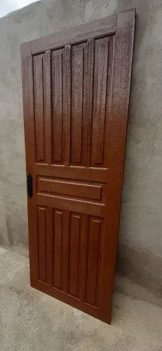 Porta madeira maciça 80 cm largura