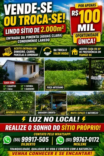 Vende-se ou troca-se 