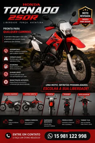 Tornado Impecável (toda revisada) Honda Tornado XR 250 XR250