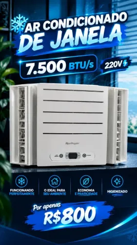 Ar Condicionado de Janela 7.500 BTU/S