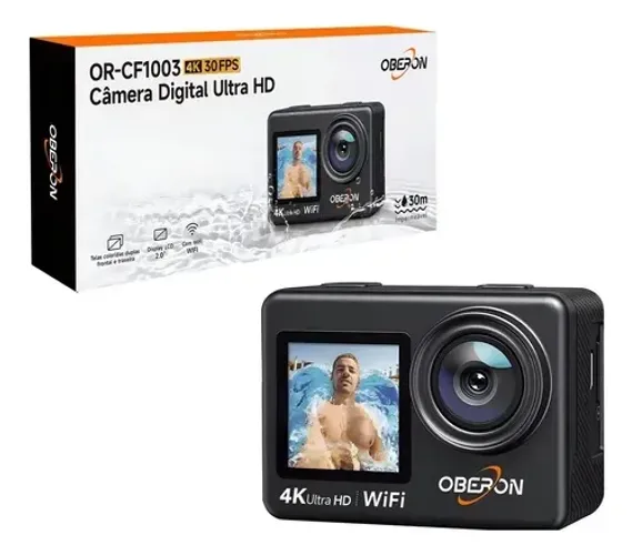 Camera Filmadora Digital Sports Ultra-hd Wi-fi