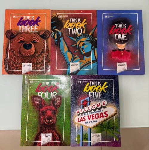 Livros de inglês kit completo 5 unidades (Minds School)