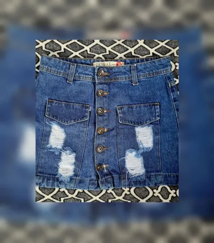 Saia jeans 