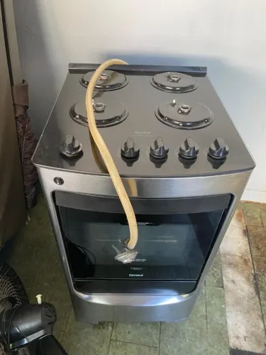 Fogão Inox mesa de vidro