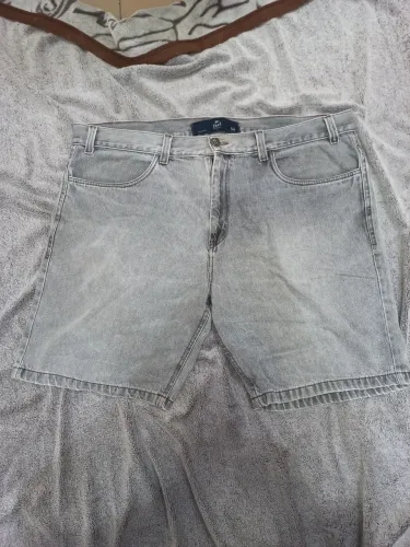 Bermuda Jeans Masculina Pool Cinza Claro - Tam 54 
