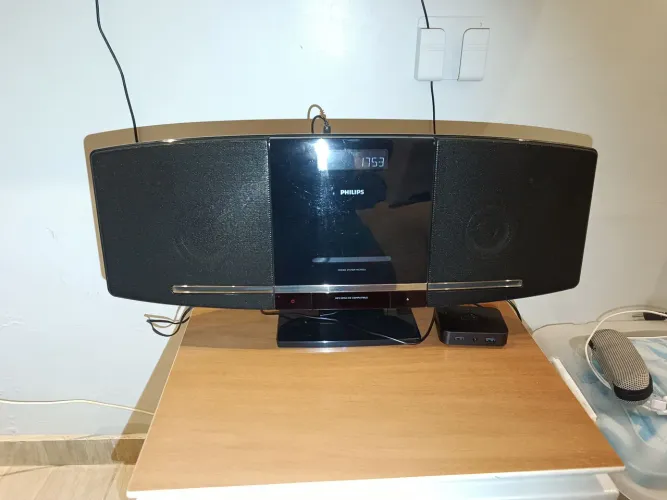 Mini System Philips MCM233/78 funcionando tudo