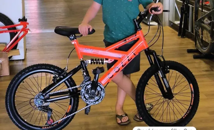 Vendo ou TROCO bike aro 20 COLLi GPS dupla suspensão