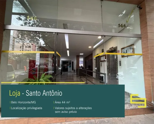 Loja à Venda no Bairro Santo Antônio em Belo Horizonte/MG