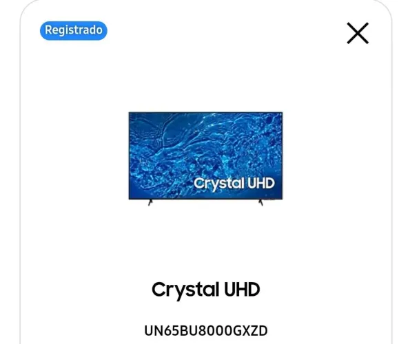 Samsung 65 polegadas com detalhe