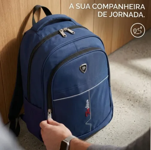 Mochila Notebook Azul Nova