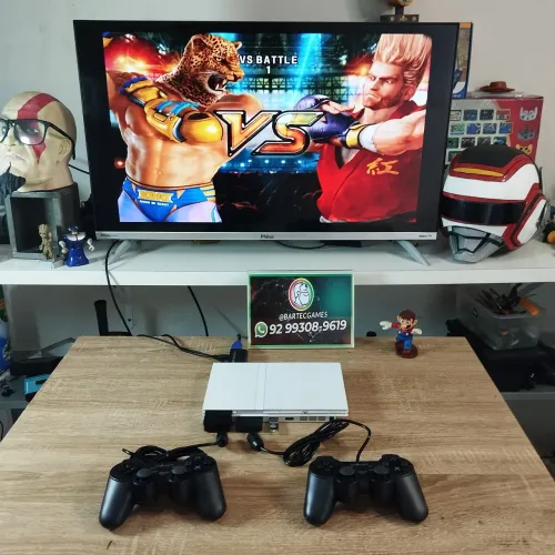 Ps2 Branco Edição Rara + 70 jogos