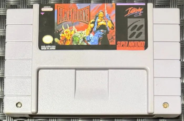 BlackThorne Original SNES Super Nintendo Interplay