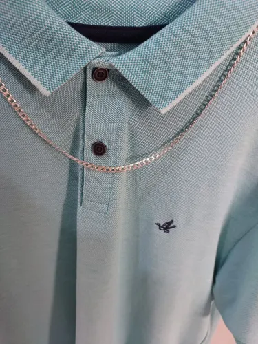 Cordão Corrente Masculina Grumet Prata 925  60 centímetros 