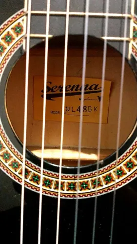 Violão com  capa (Usado) com cordas novas (Leia a Descrição)