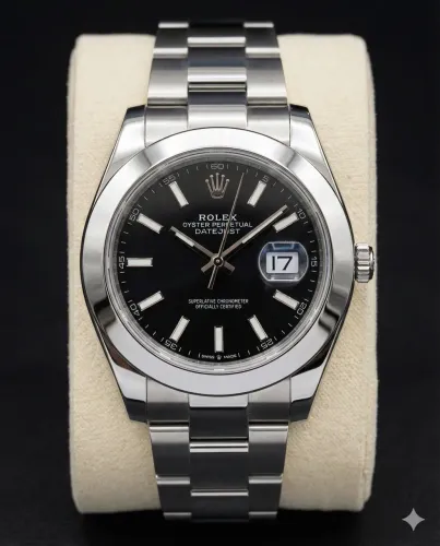Relógio Rolex Datejust Preto - Linha Super ETA - O mais Top! 